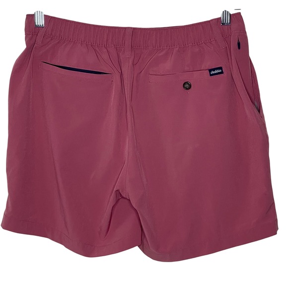 Chubbies Mens Shorts L Large‎ Maroon Red Drawstring Swim Trunks Casual - Picture 2 of 9